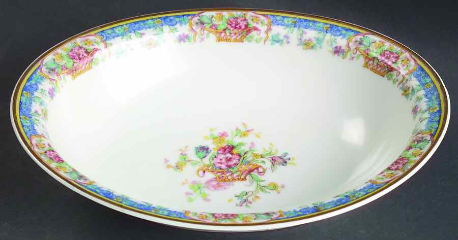 Cerulean 9" Oval Vegetable Bowl by Haviland-1
