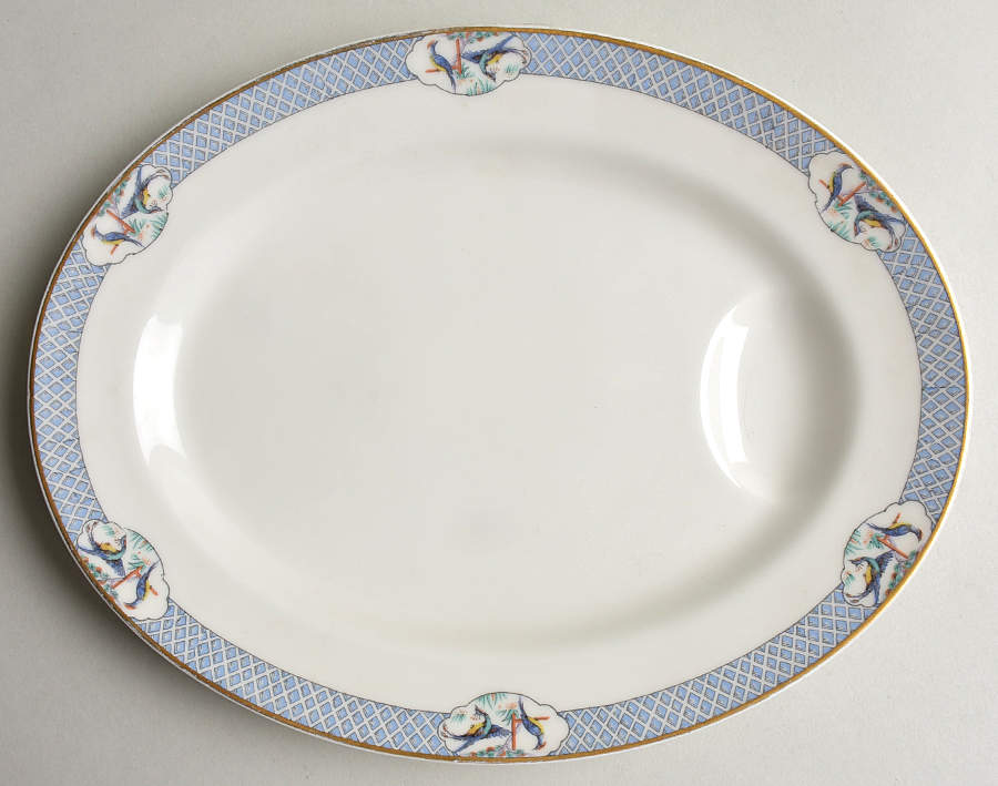 Ceylon 11" Oval Serving Platter by Haviland-1