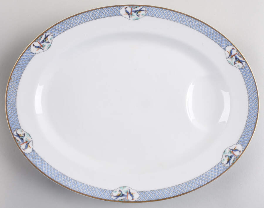 Ceylon 13" Oval Serving Platter by Haviland-1