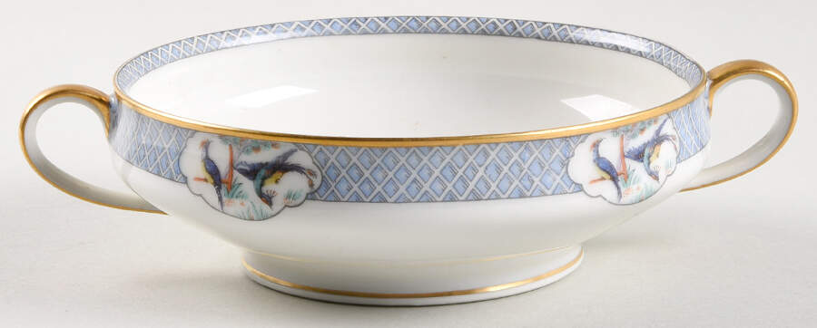 Ceylon Cream Soup Bowl by Haviland-1