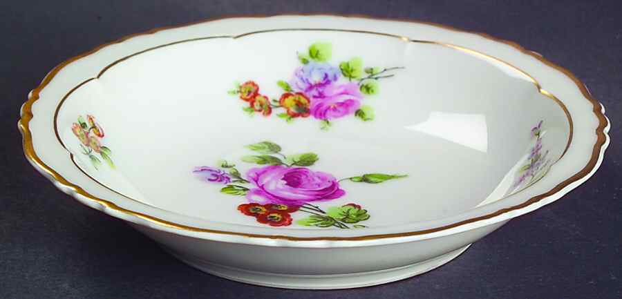 Chantilly Rim Fruit/Dessert (Sauce) Bowl by Haviland-1
