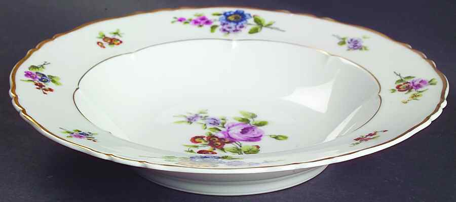 Chantilly Rim Soup Bowl by Haviland-1