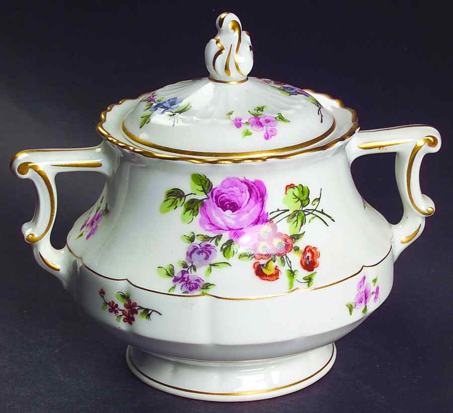 Chantilly Sugar Bowl & Lid by Haviland-1