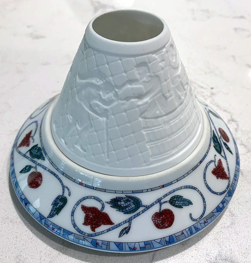 Chablis Lithophane Candle Votive by Haviland-1
