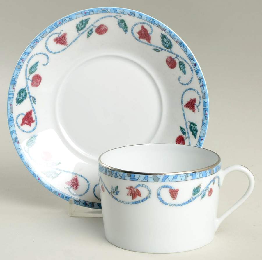 Chablis Flat Cup & Saucer Set by Haviland-1