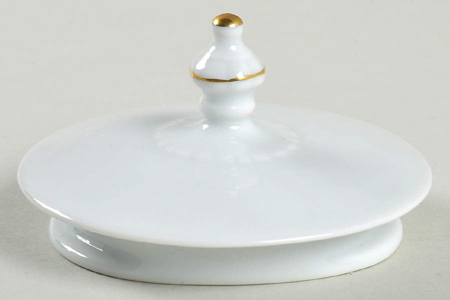 Chatelaine Green (Gold Verge) Lid for Teapot by Haviland-1