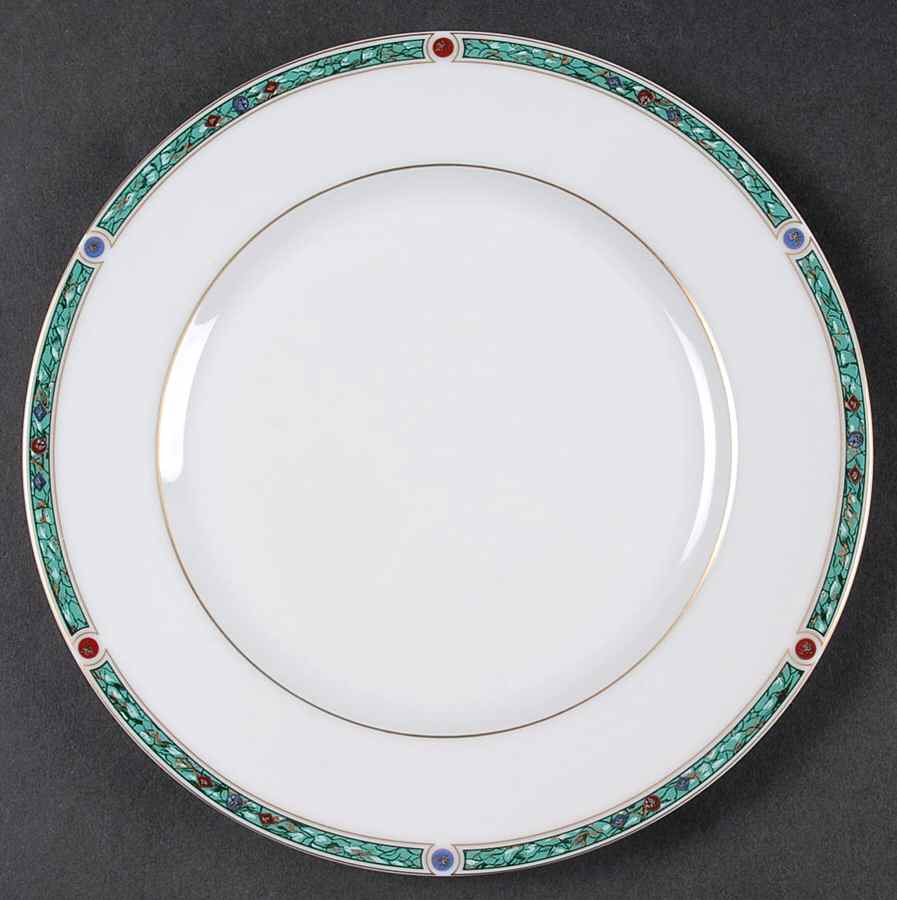 Chatelaine Green (Gold Verge) Salad Plate by Haviland-1