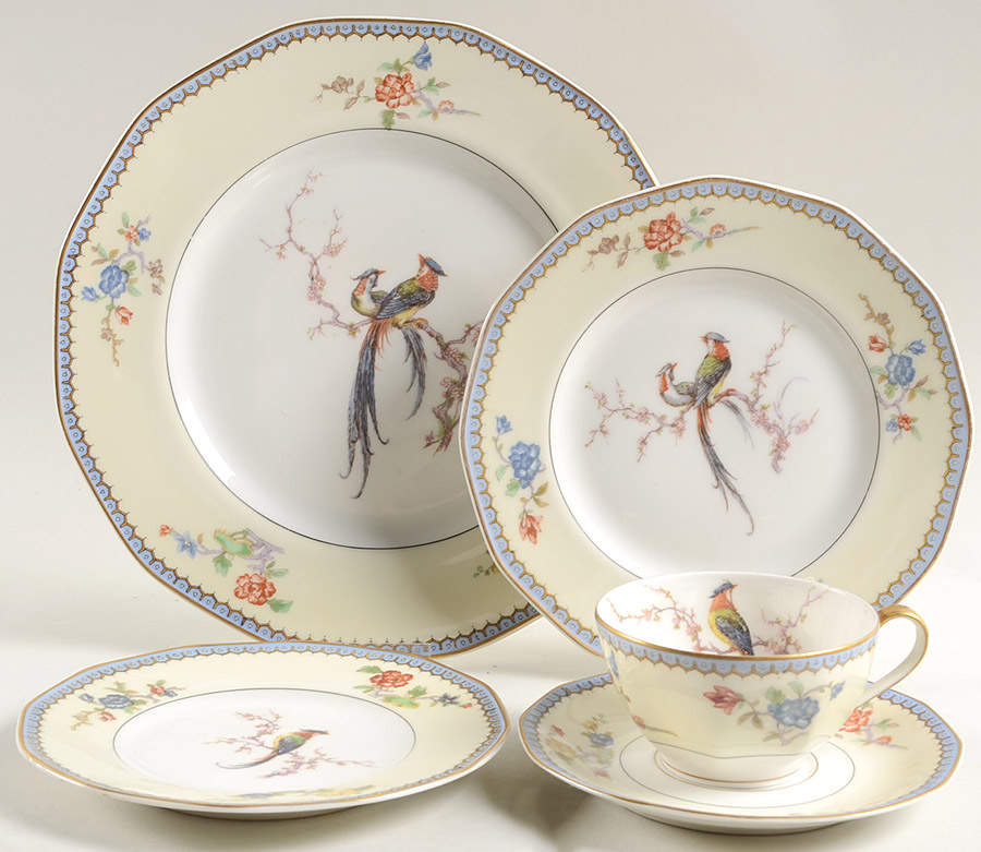 Chambord (Birds, Older Patt) 5 Piece Place Setting by Haviland-1