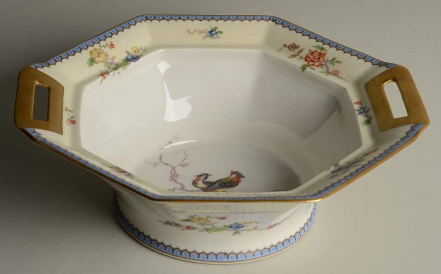 Chambord (Birds, Older Patt) Octagonal Vegetable No Lid by Haviland-1