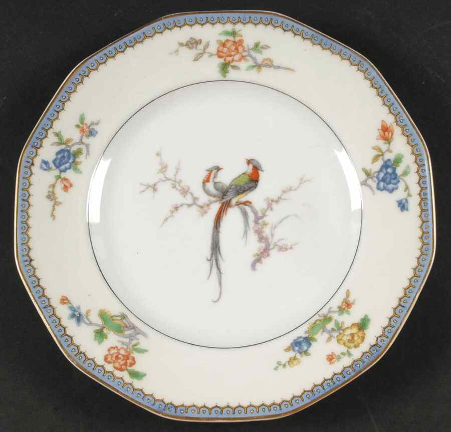 Chambord (Birds, Older Patt) Luncheon Plate by Haviland-1