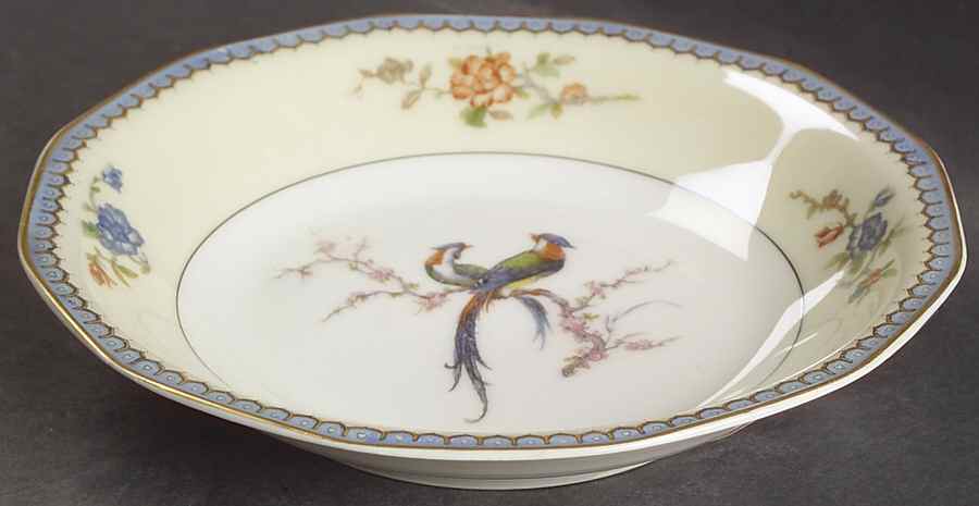 Chambord (Birds, Older Patt) Coupe Soup Bowl by Haviland-1