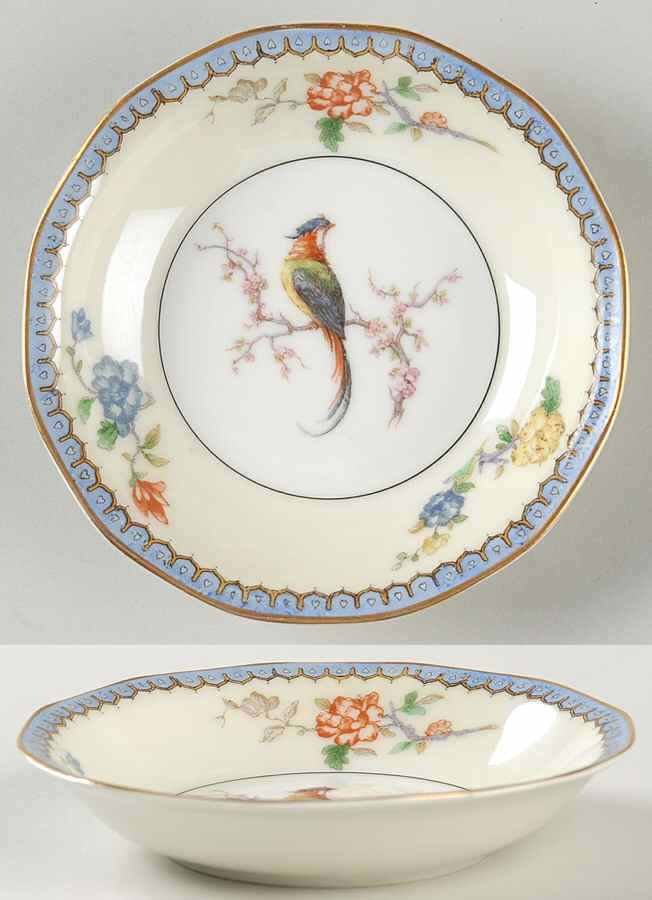 Chambord (Birds, Older Patt) Fruit/Dessert (Sauce) Bowl by Haviland-1