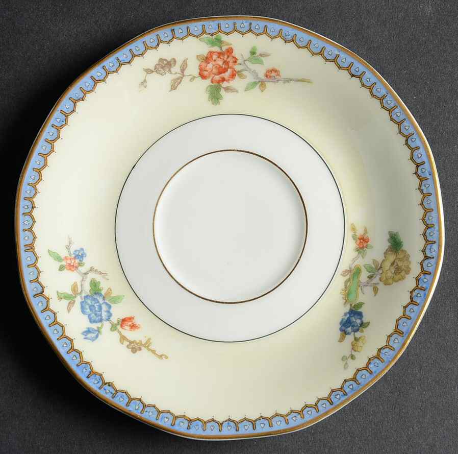 Chambord (Birds, Older Patt) Saucer for Flat Cup by Haviland-1
