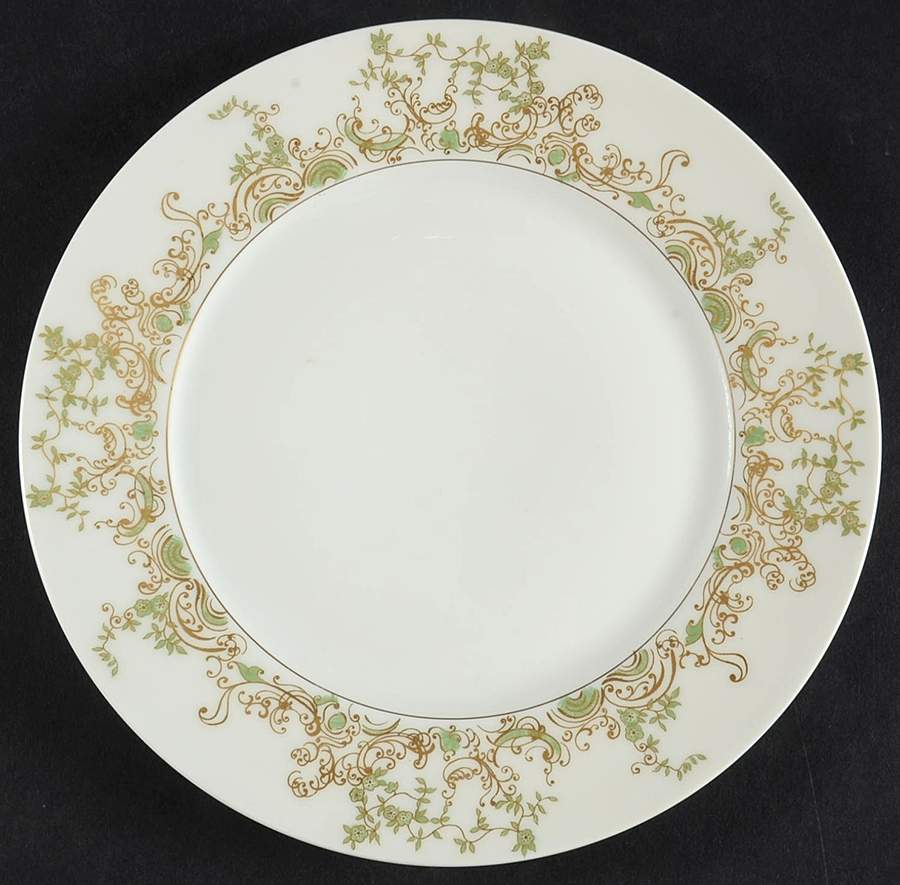 Chambord (Newer Green and Gold) Salad Plate by Haviland-1
