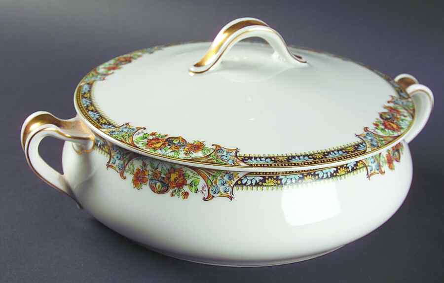 Chanson Round Covered Vegetable by Haviland-1