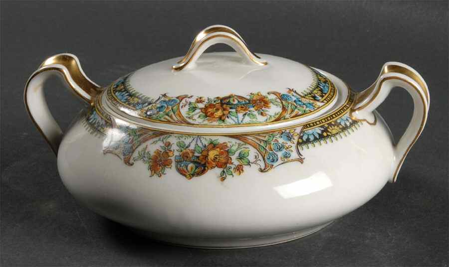 Chanson Sugar Bowl & Lid by Haviland-1
