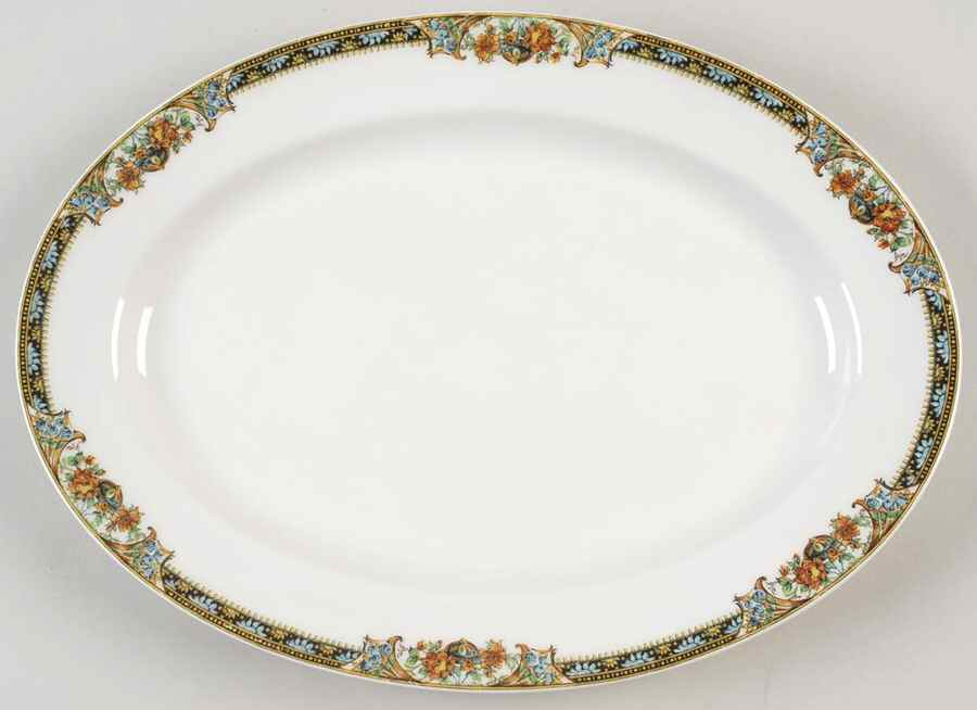 Chanson 13" Oval Serving Platter by Haviland-1