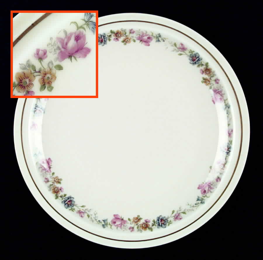 Chantilly (No Trim, Ring of Flowers) Dinner Plate by Haviland-1