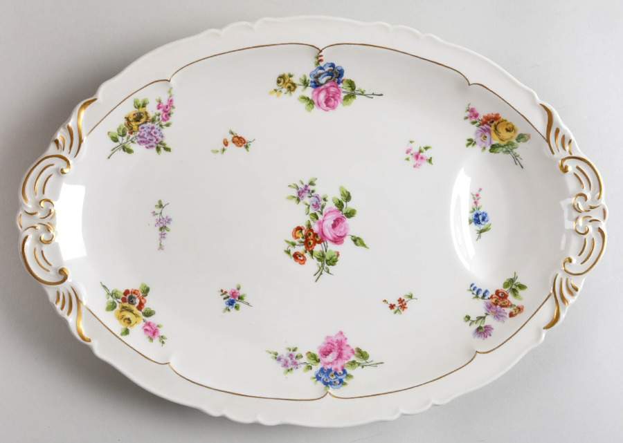 Chantelet 14" Oval Serving Platter by Haviland-1