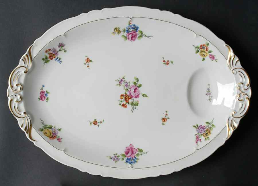 Chantelet 15" Oval Serving Platter by Haviland-1