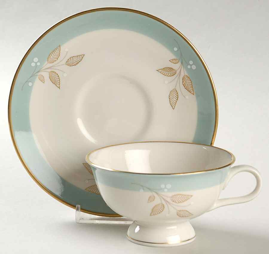 Charmoy Footed Cup & Saucer Set by Haviland-1