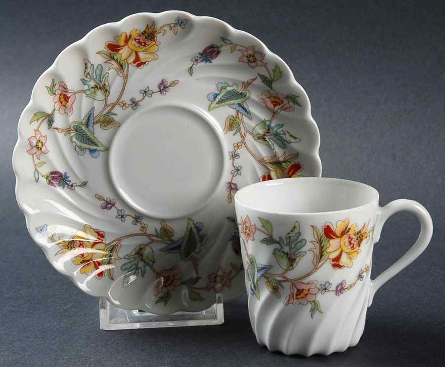 Charleston Flat Demitasse Cup & Saucer Set by Haviland-1