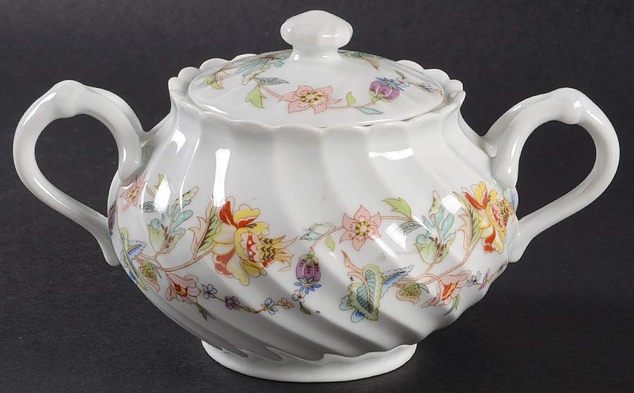 Charleston Sugar Bowl & Lid by Haviland-1