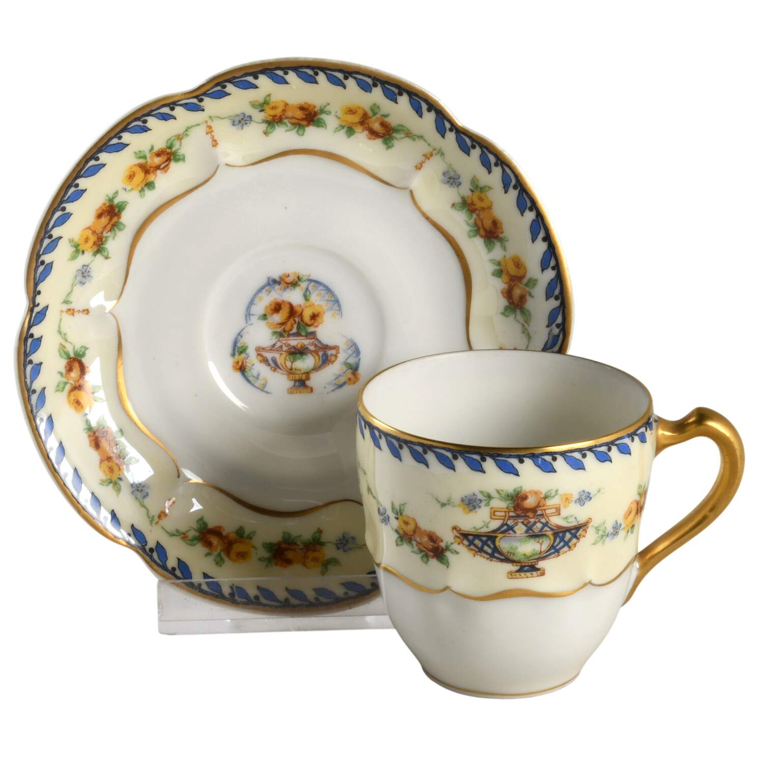 Charm Flat Demitasse Cup & Saucer Set by Haviland-1