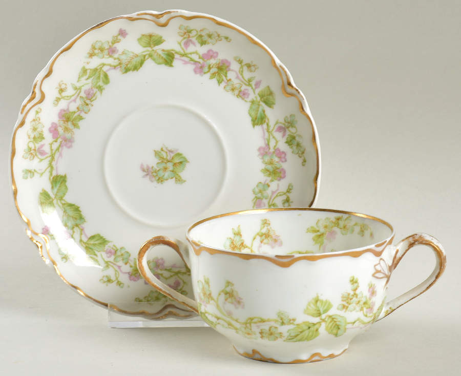 Charonne Bouillon Soup & Saucer Set by Haviland-1