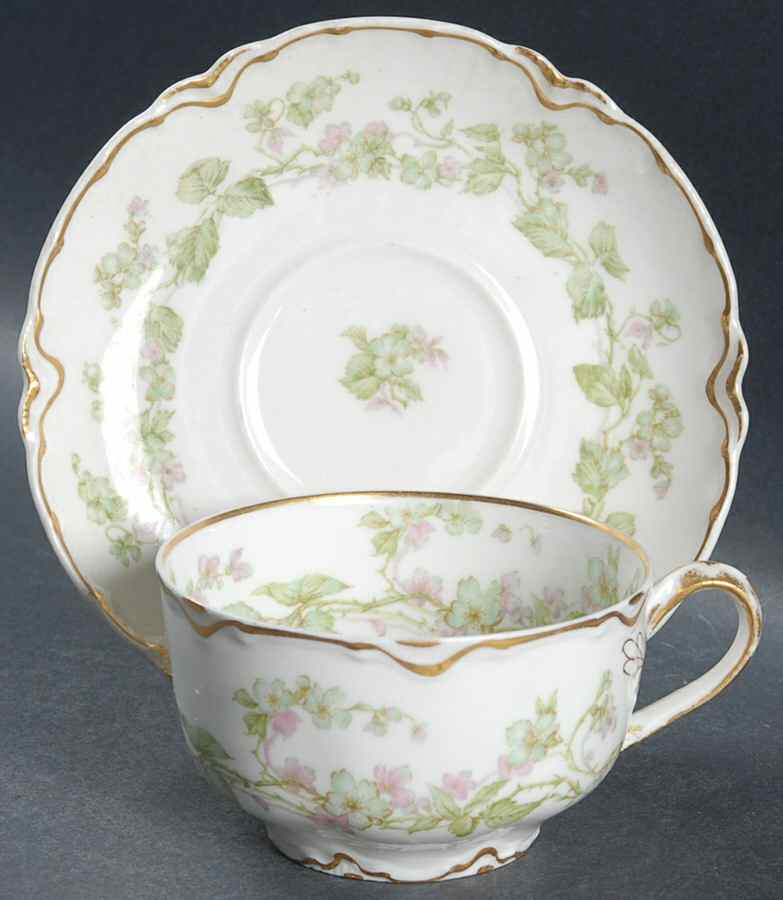 Charonne Flat Cup & Saucer Set by Haviland-1