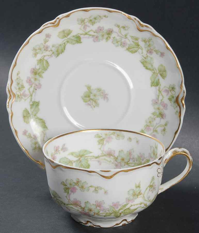 Charonne Flat Cup & Saucer Set by Haviland-1