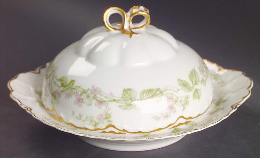 Charonne Round Covered Butter by Haviland-1