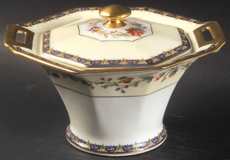 Chateaudun Sugar Bowl & Lid by Haviland-1