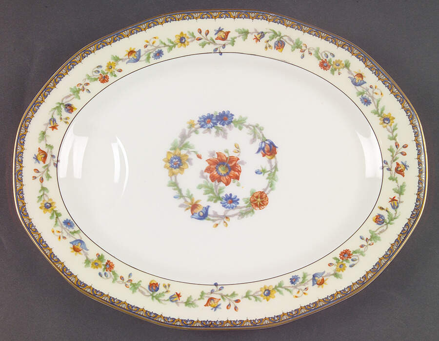 Chateaudun 11" Oval Serving Platter by Haviland-1