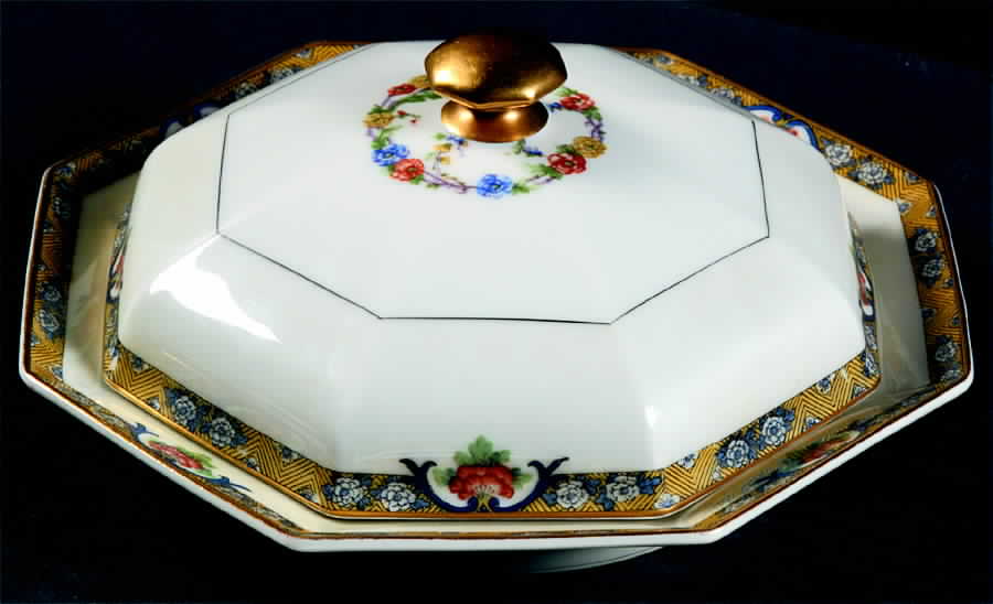 Chenonceaux Round Covered Butter by Haviland-1