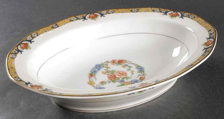 Chenonceaux 9" Oval Vegetable Bowl by Haviland-1