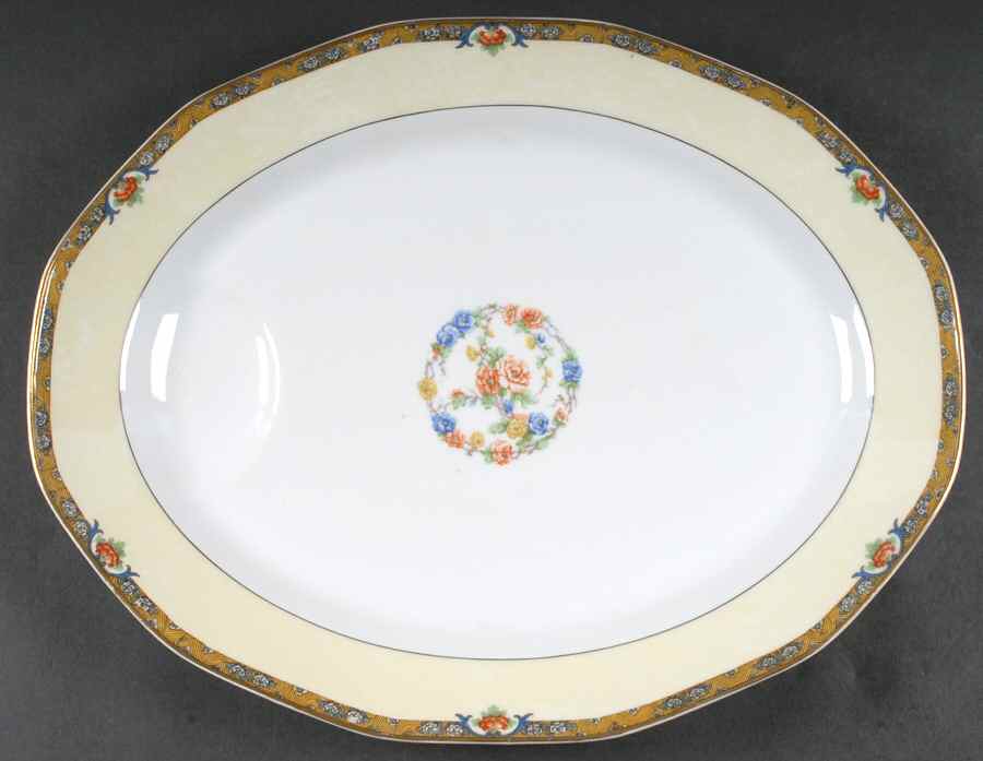 Chenonceaux 15" Oval Serving Platter by Haviland-1