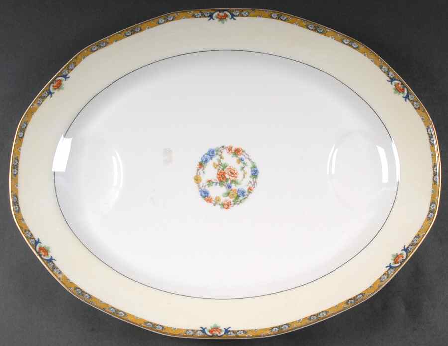 Chenonceaux 18" Oval Serving Platter by Haviland-1