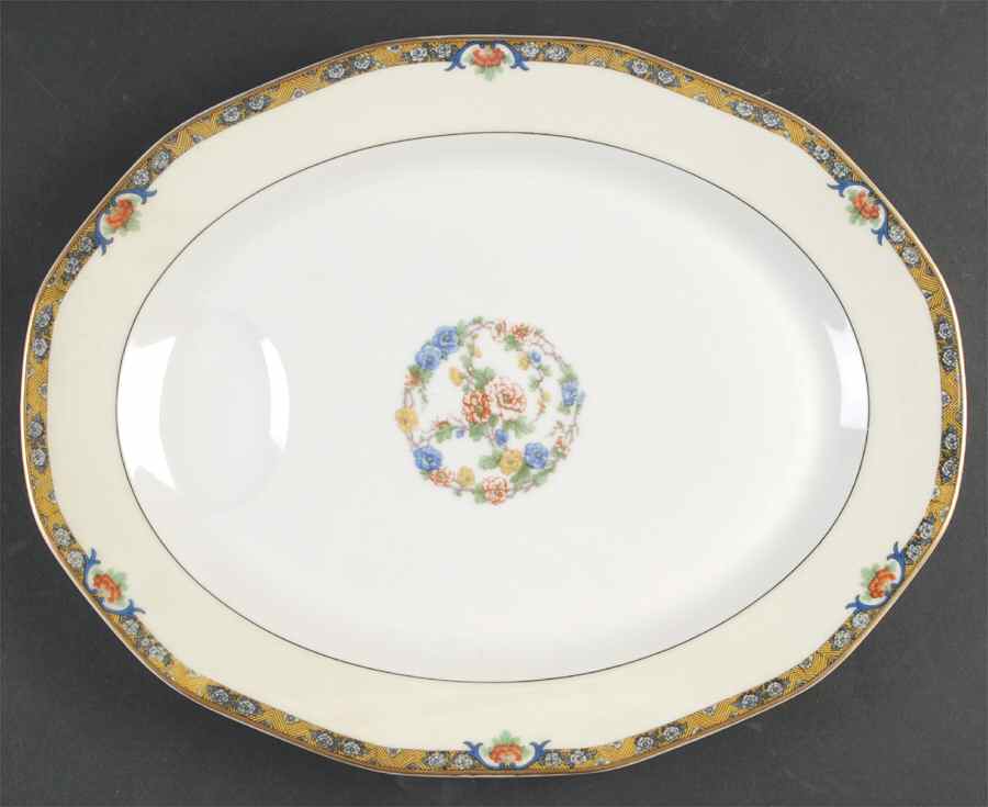 Chenonceaux 13" Oval Serving Platter by Haviland-1