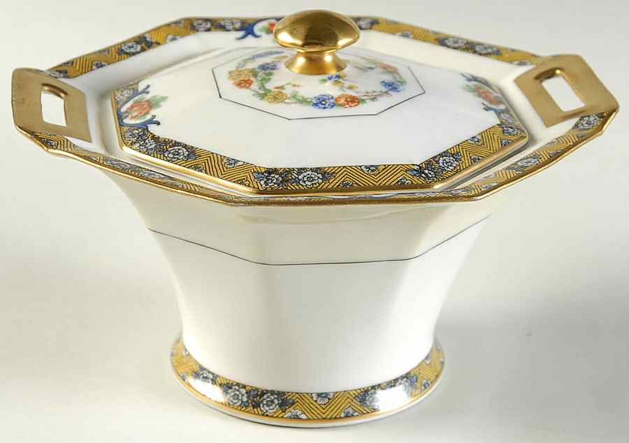 Chenonceaux Sugar Bowl & Lid by Haviland-1