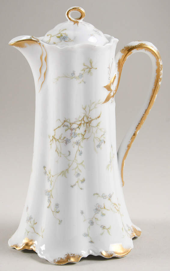 Cherbourg Chocolate Pot & Lid by Haviland-1