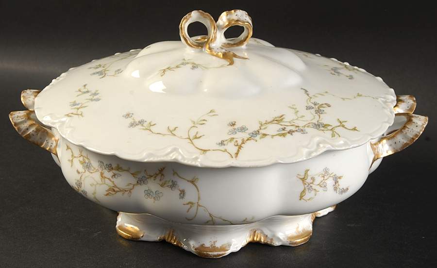 Cherbourg Round Covered Vegetable by Haviland-1