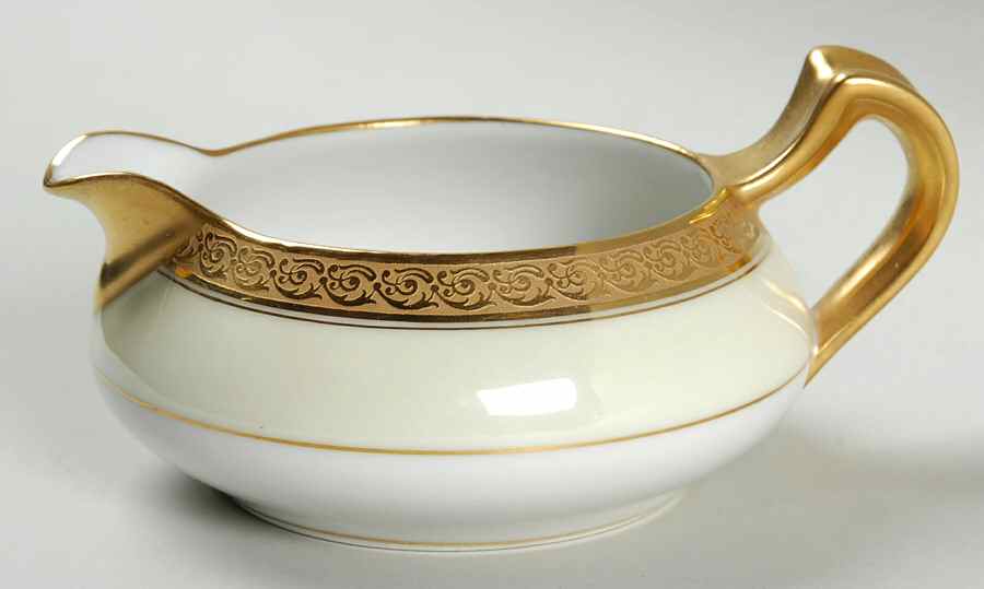 Chevalier (Older, Gold Trim) Creamer by Haviland-1