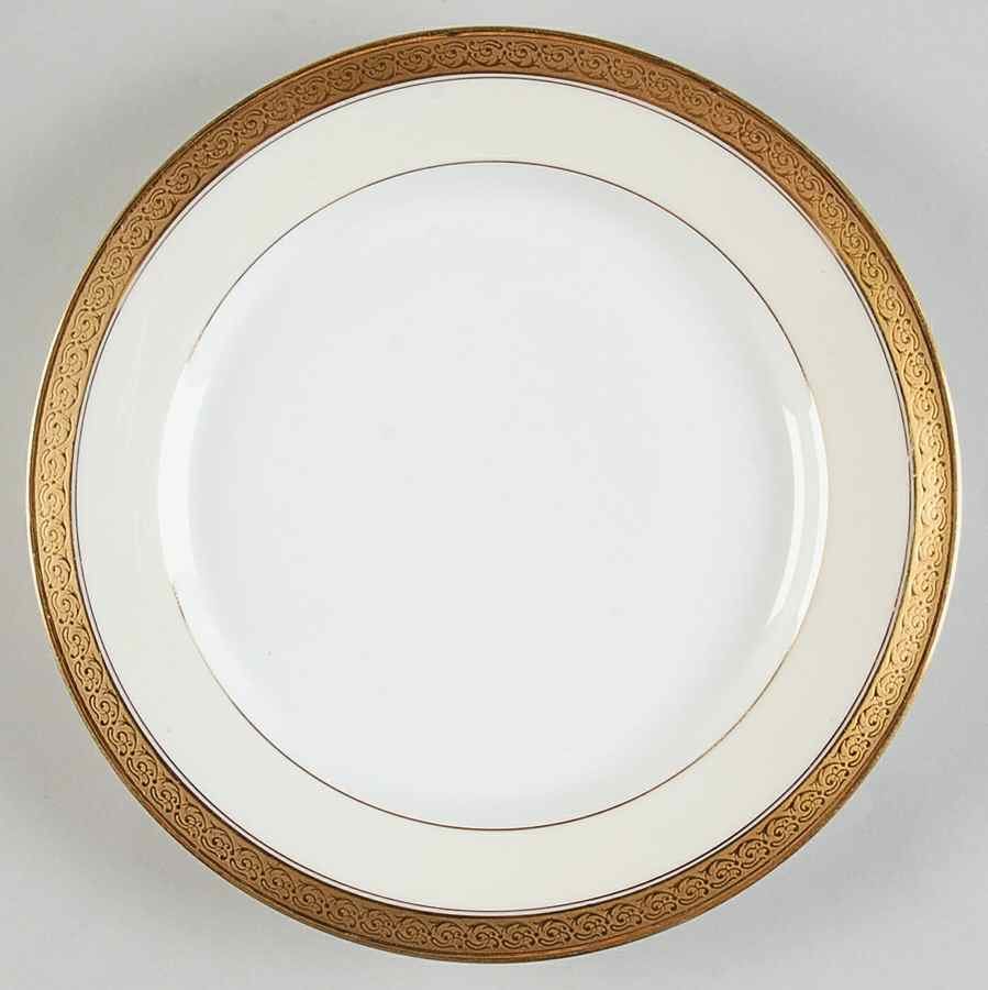 Chevalier (Older, Gold Trim) Luncheon Plate by Haviland-1