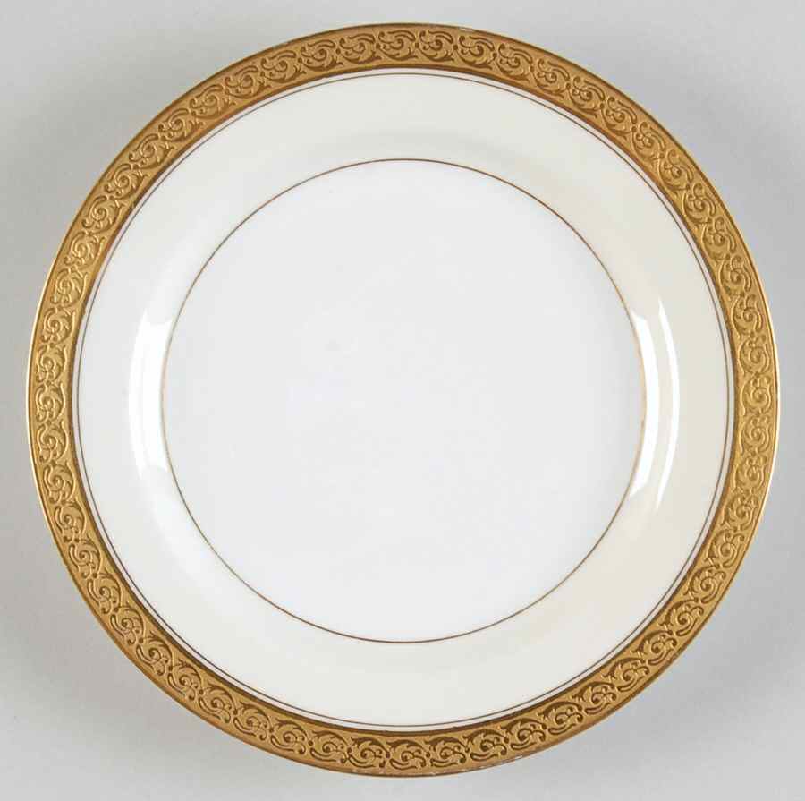 Chevalier (Older, Gold Trim) Bread & Butter Plate by Haviland-1