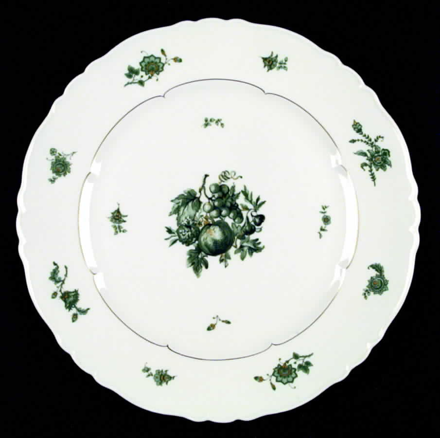 Chevalier (Newer, Inner Gold) Dinner Plate by Haviland-1