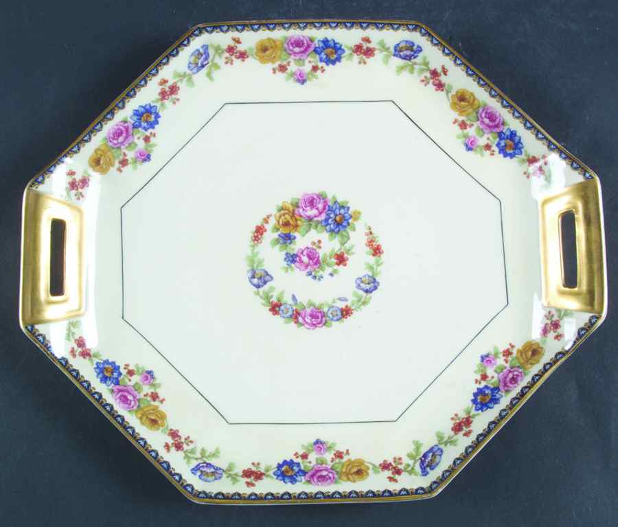 Cheverny Handled Cake Plate by Haviland-1