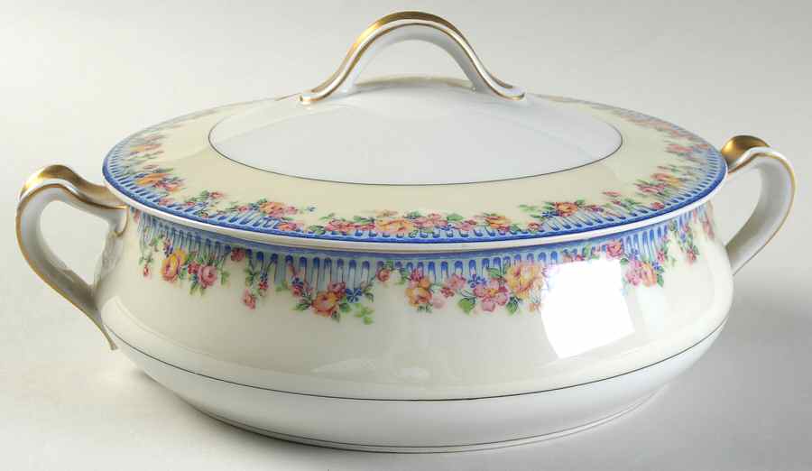 Chic Round Covered Vegetable by Haviland-1
