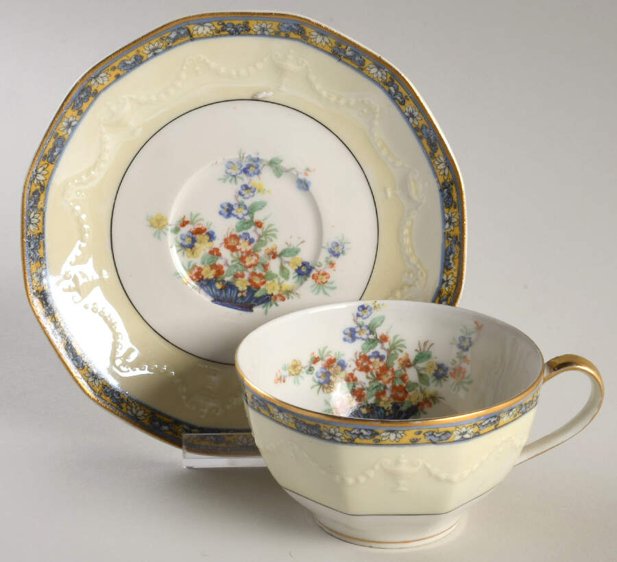 Chippendale Flat Cup & Saucer Set by Haviland-1