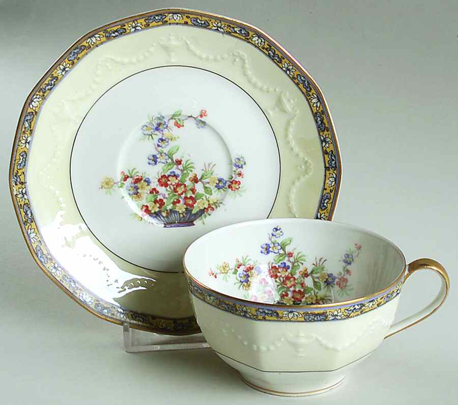Chippendale Flat Cup & Saucer Set by Haviland-1